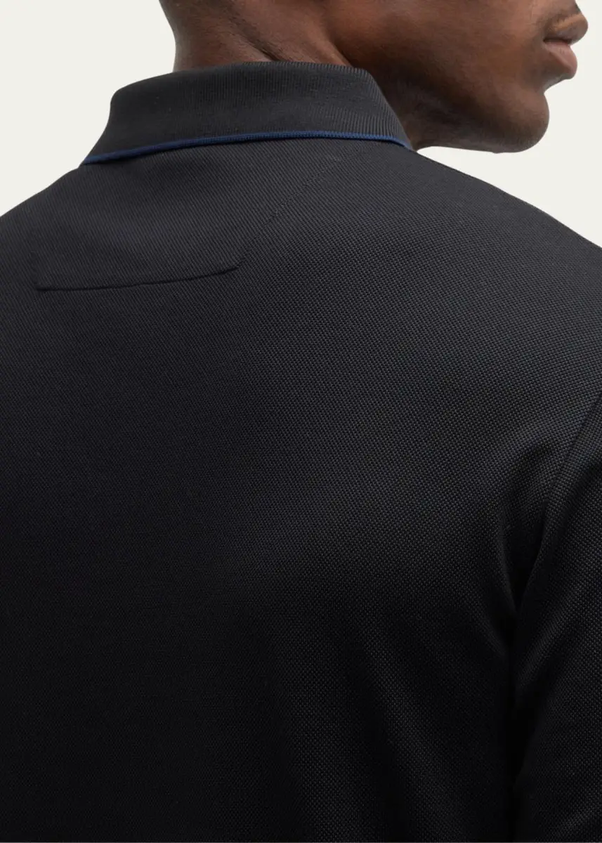Giorgio Armani Men's Tipped Polo Shirt | Thumbnail 5 Giorgio Armani Men's Tipped Polo Shirt | Thumbnail 5