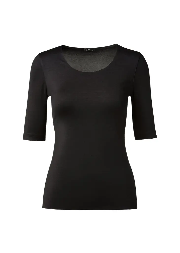 Scoop-Neck Silk Jersey T-Shirt Scoop-Neck Silk Jersey T-Shirt
