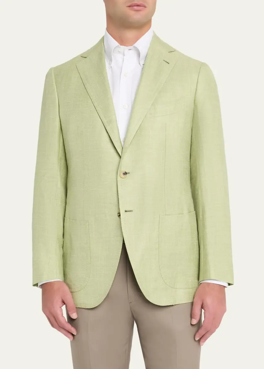 Cesare Attolini Men's Cashmere, Silk and Linen Single-Breasted Sport Coat | Thumbnail 4 Cesare Attolini Men's Cashmere, Silk and Linen Single-Breasted Sport Coat | Thumbnail 4