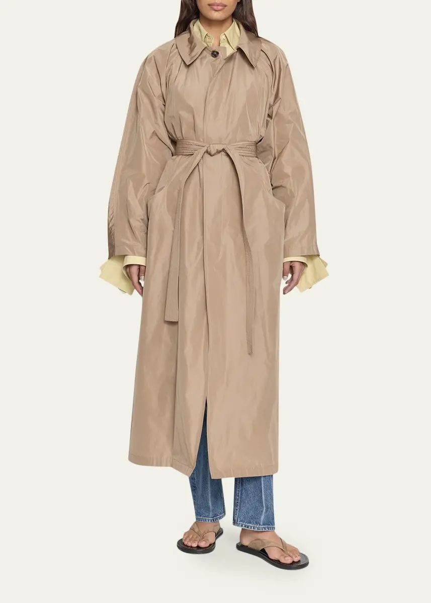 OSSOU Arma Technical Taffeta Trench Coat | Thumbnail 2 OSSOU Arma Technical Taffeta Trench Coat | Thumbnail 2