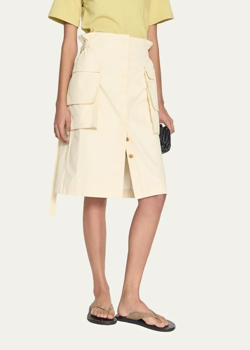 OSSOU Glen Knee-Length Cargo Skirt | Thumbnail 4 OSSOU Glen Knee-Length Cargo Skirt | Thumbnail 4