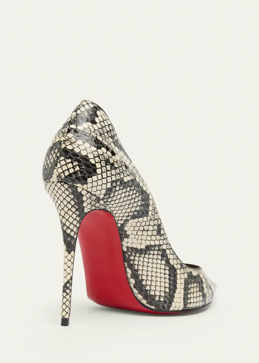 Christian Louboutin 100mm La Pigalle Snake-Embossed Leather Pumps | Thumbnail 2 Christian Louboutin 100mm La Pigalle Snake-Embossed Leather Pumps | Thumbnail 2