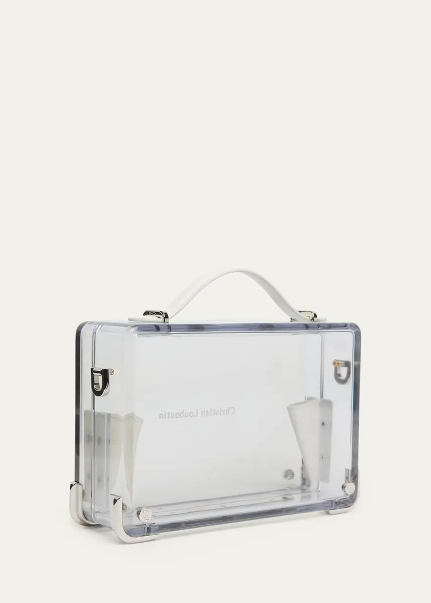 Christian Louboutin Men's Tactical Transparent Canopy Logo Briefcase | Thumbnail 2 Christian Louboutin Men's Tactical Transparent Canopy Logo Briefcase | Thumbnail 2