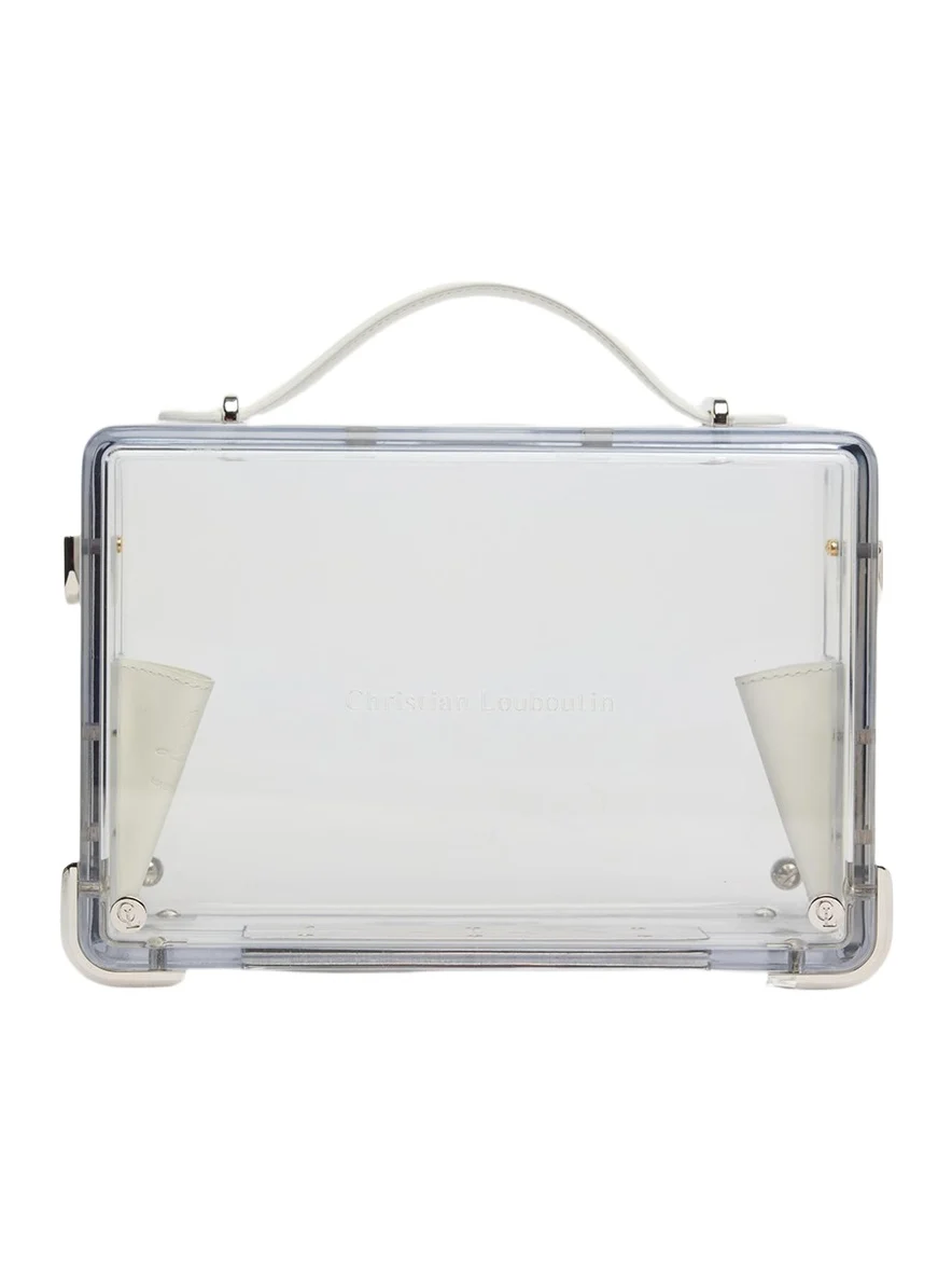 Christian Louboutin Men's Tactical Transparent Canopy Logo Briefcase