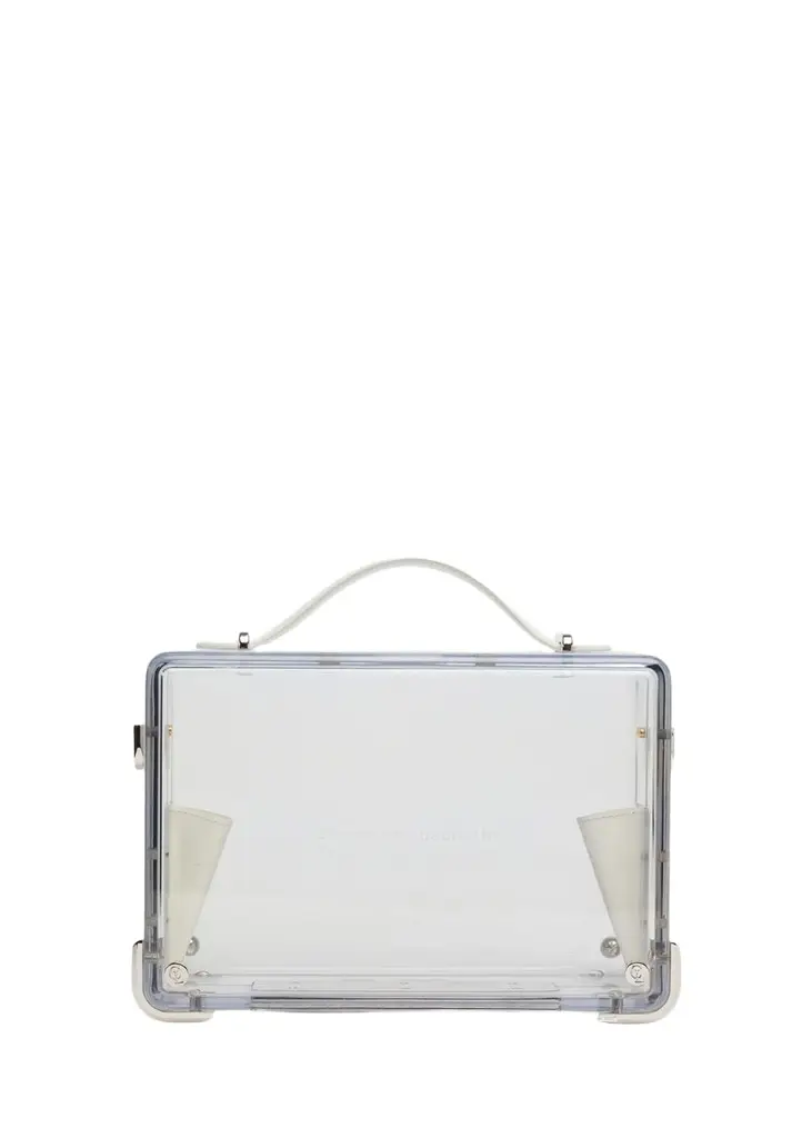 Christian Louboutin Men's Tactical Transparent Canopy Logo Briefcase