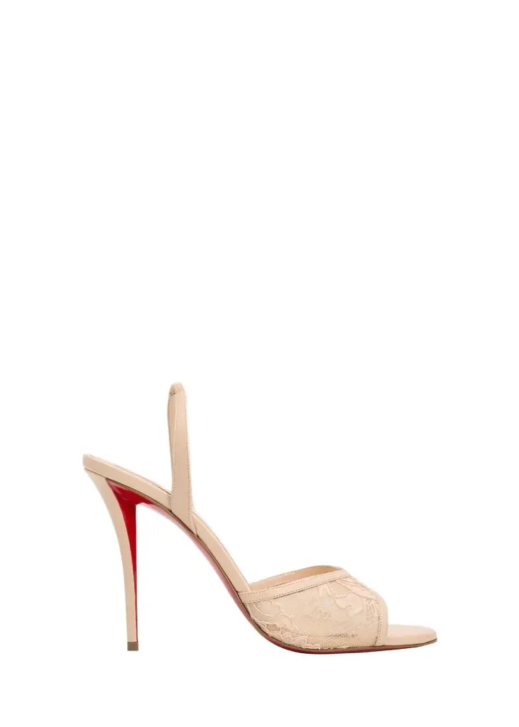 100mm Miss Z Lace Slingback Sandals 100mm Miss Z Lace Slingback Sandals