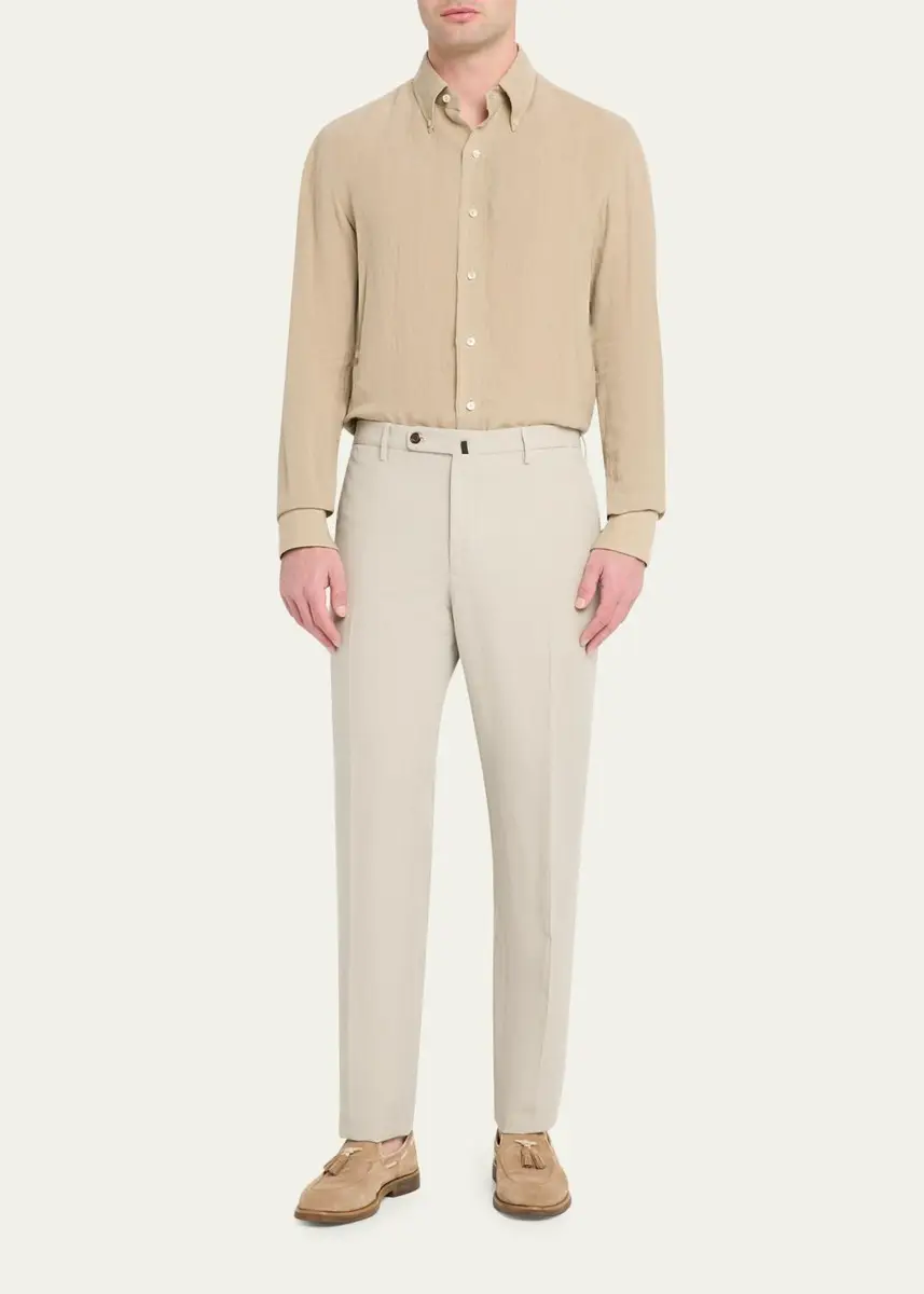 Incotex Men's Slim-Fit Chinolino Trousers | Thumbnail 2