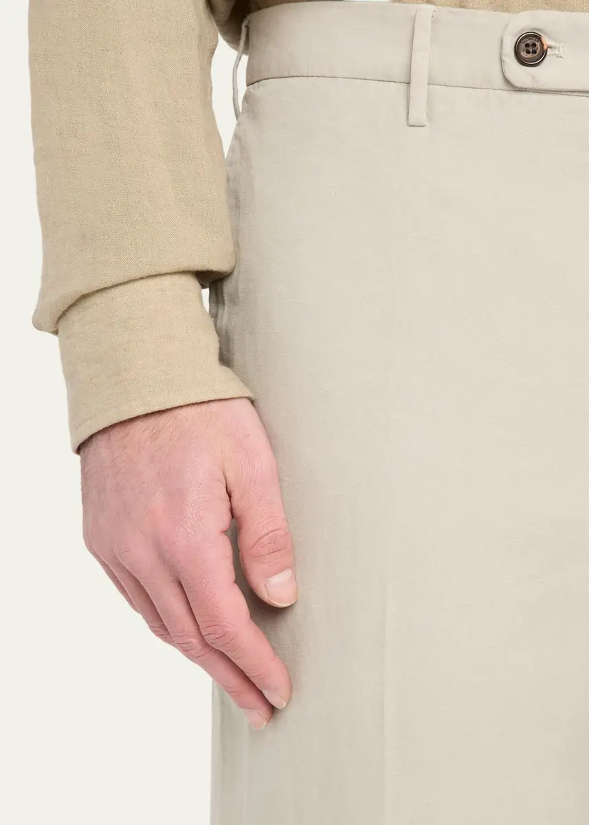 Incotex Men's Slim-Fit Chinolino Trousers | Thumbnail 5