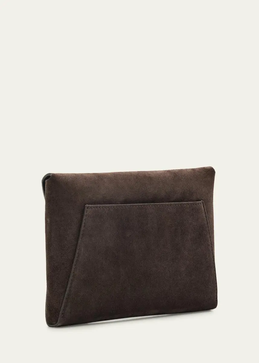 Brunello Cucinelli Suede Envelope Flap Clutch Bag | Thumbnail 3 Brunello Cucinelli Suede Envelope Flap Clutch Bag | Thumbnail 3
