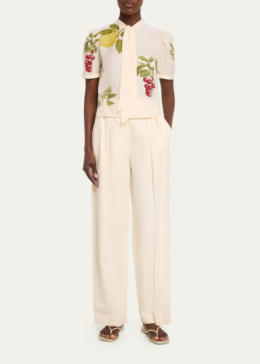 ALIX OF BOHEMIA Chance Four Fruit Tie-Neck Blouse | Thumbnail 2 ALIX OF BOHEMIA Chance Four Fruit Tie-Neck Blouse | Thumbnail 2