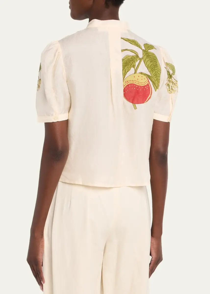 ALIX OF BOHEMIA Chance Four Fruit Tie-Neck Blouse | Thumbnail 3 ALIX OF BOHEMIA Chance Four Fruit Tie-Neck Blouse | Thumbnail 3