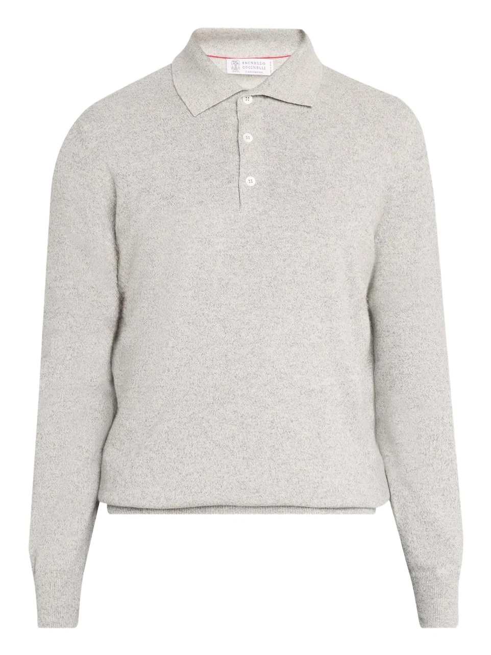 Brunello Cucinelli Men's Cashmere Long-Sleeve Polo Shirt