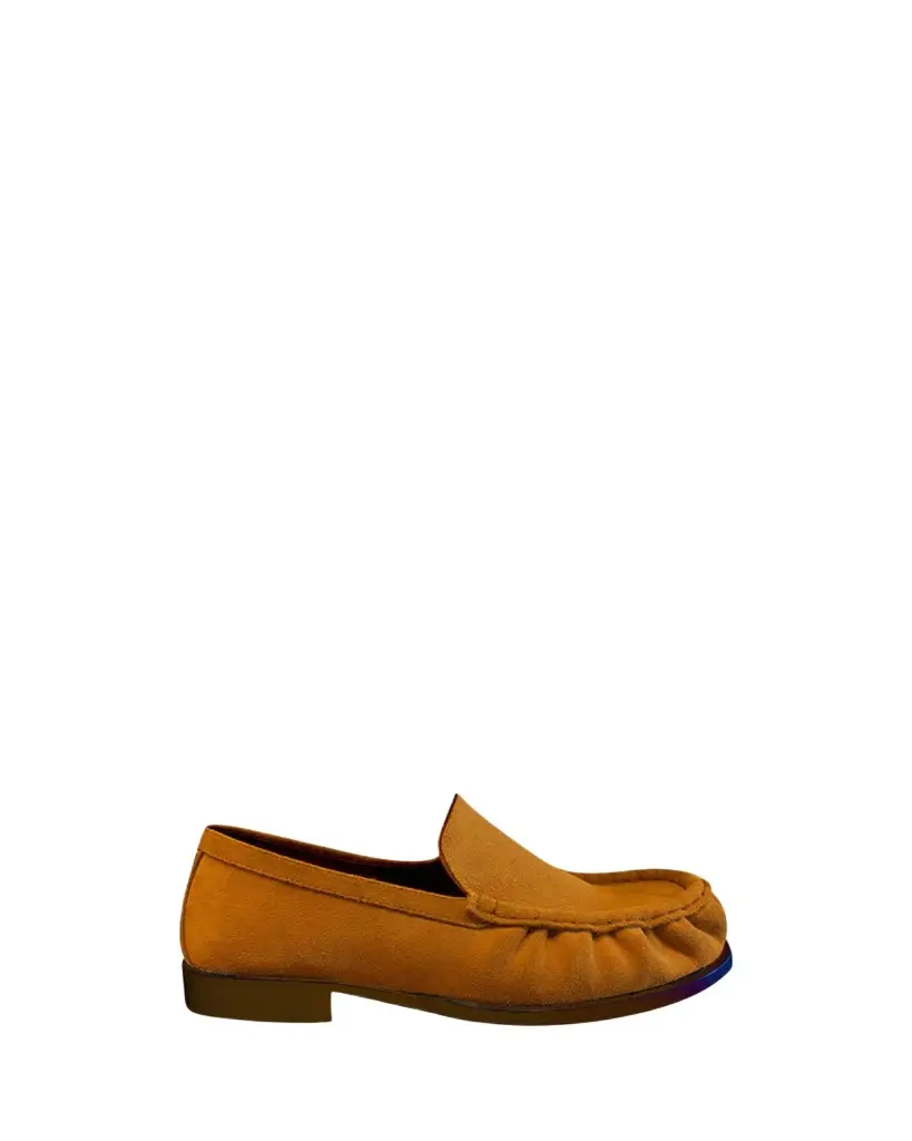 Ruched Suede Loafers Ruched Suede Loafers