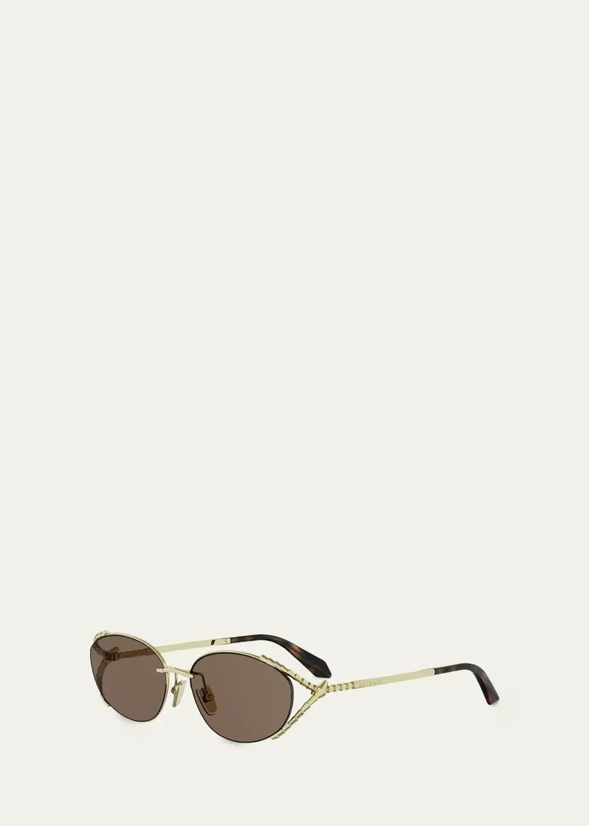 BVLGARI Serpenti 55mm Metal Oval Sunglasses | Thumbnail 2 BVLGARI Serpenti 55mm Metal Oval Sunglasses | Thumbnail 2