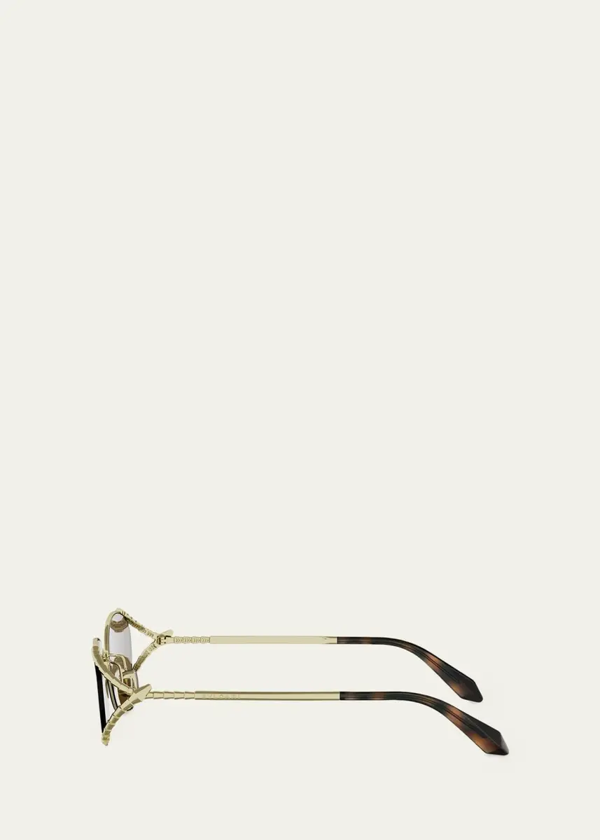 BVLGARI Serpenti 55mm Metal Oval Sunglasses | Thumbnail 3 BVLGARI Serpenti 55mm Metal Oval Sunglasses | Thumbnail 3