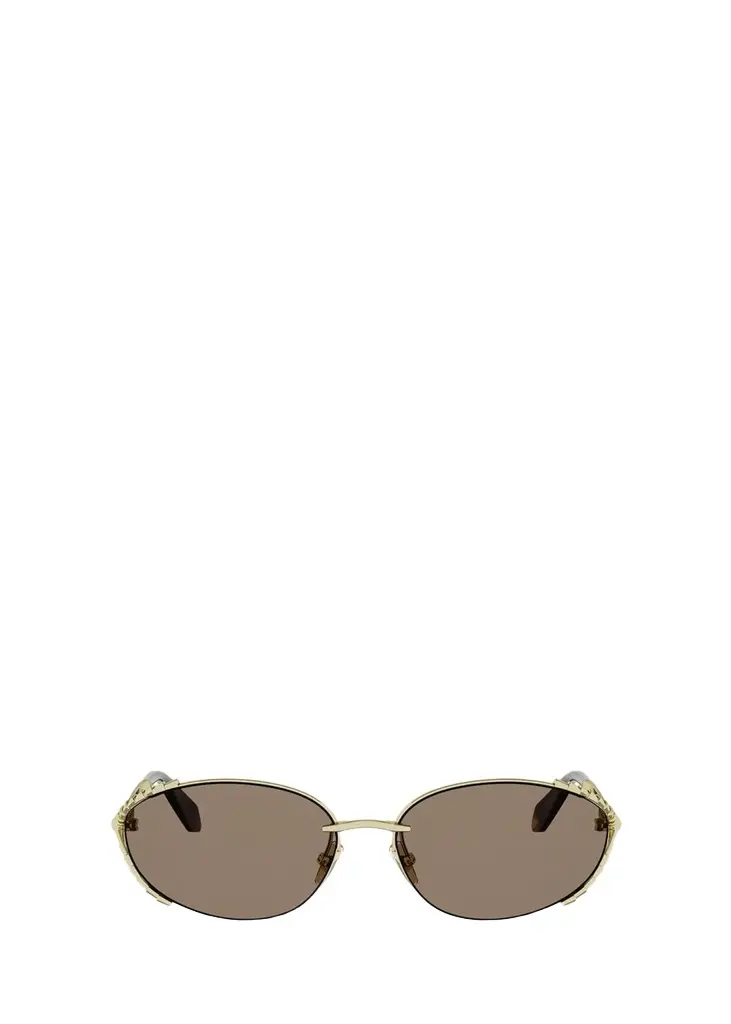 Serpenti 55mm Metal Oval Sunglasses Serpenti 55mm Metal Oval Sunglasses