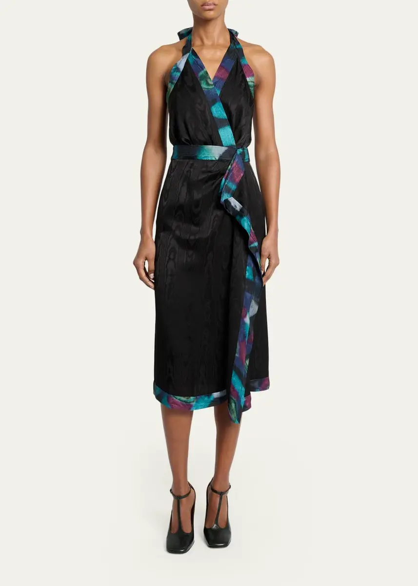 Dries Van Noten Dole Bis Halter Midi Dress | Thumbnail 2 Dries Van Noten Dole Bis Halter Midi Dress | Thumbnail 2