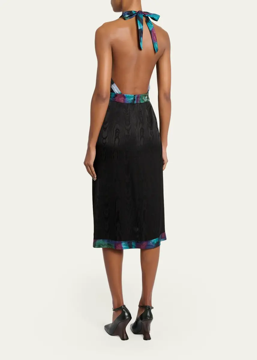 Dries Van Noten Dole Bis Halter Midi Dress | Thumbnail 3 Dries Van Noten Dole Bis Halter Midi Dress | Thumbnail 3