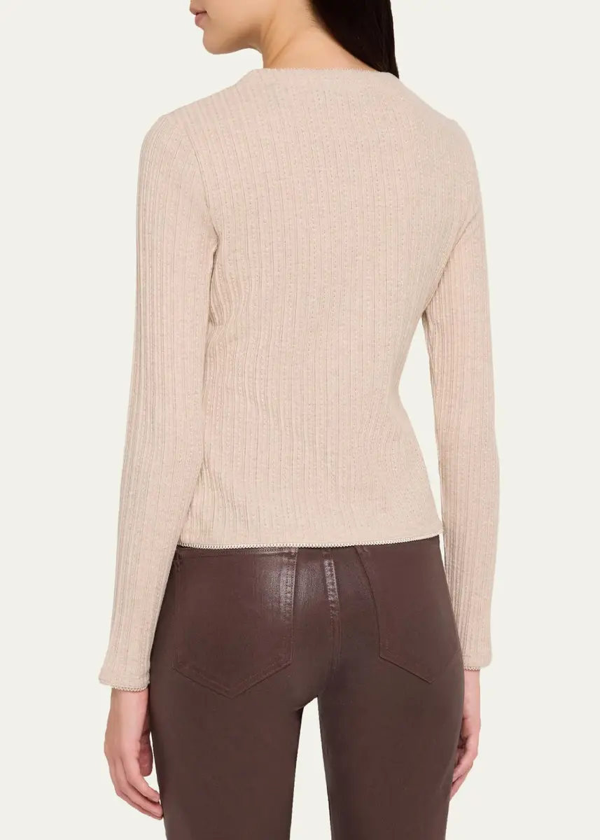 Veronica Beard Lira Crewneck Cardigan | Thumbnail 3 Veronica Beard Lira Crewneck Cardigan | Thumbnail 3