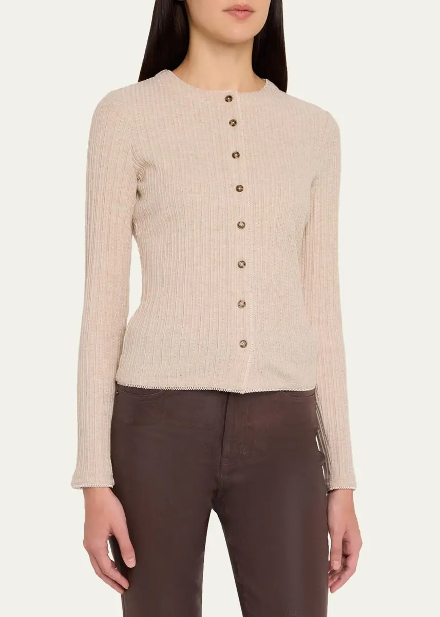 Veronica Beard Lira Crewneck Cardigan | Thumbnail 4 Veronica Beard Lira Crewneck Cardigan | Thumbnail 4