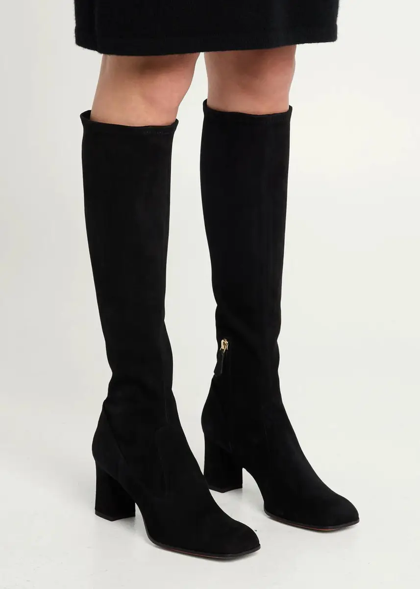 Santoni 65mm Suede Knee-High Boots | Thumbnail 2 Santoni 65mm Suede Knee-High Boots | Thumbnail 2