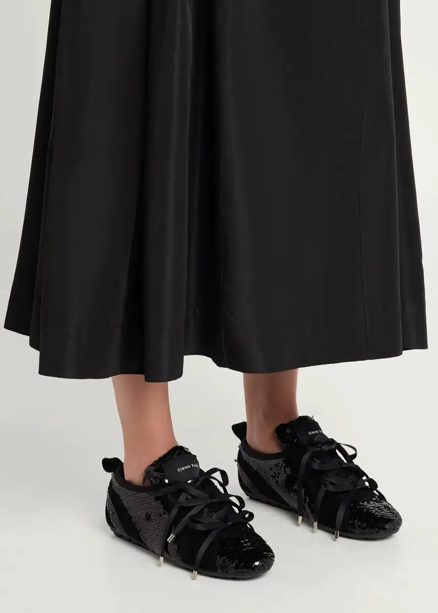 Simone Rocha Ballerina Grip Sequined Low-Top Sneakers | Thumbnail 2 Simone Rocha Ballerina Grip Sequined Low-Top Sneakers | Thumbnail 2