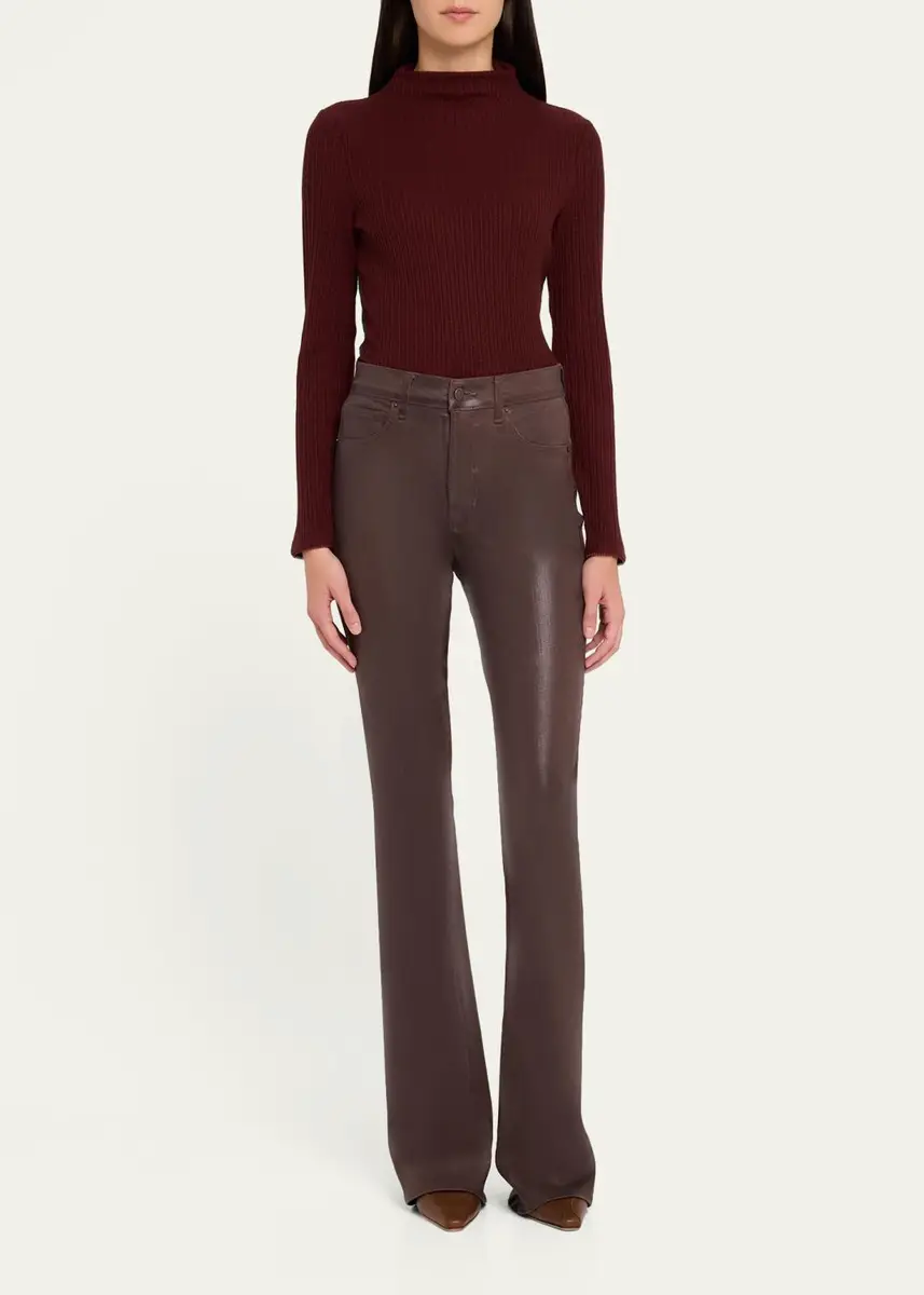 Veronica Beard Nadja Ribbed Mock-Neck Top | Thumbnail 2