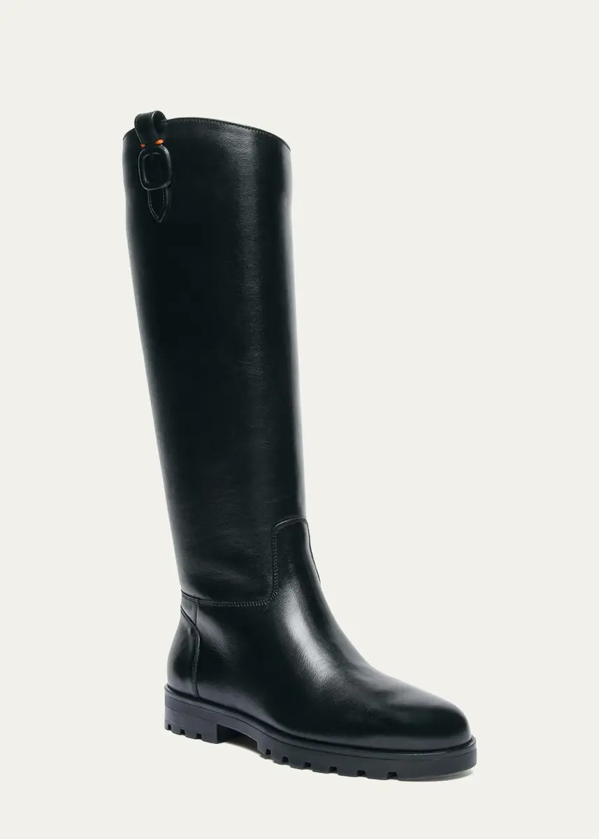 Santoni Bess Leather Knee-High Boots | Thumbnail 2 Santoni Bess Leather Knee-High Boots | Thumbnail 2