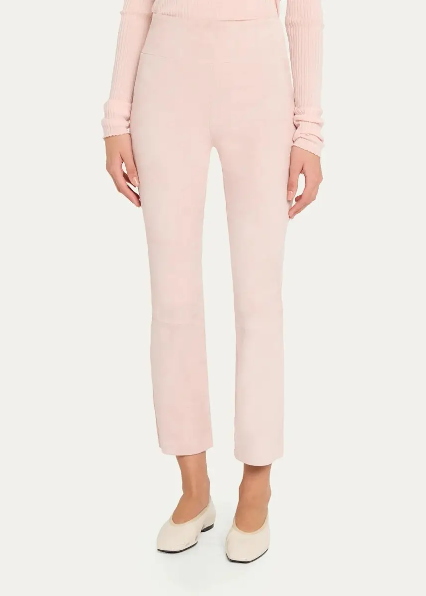 Sprwmn High-Waist Cropped Flare Leggings | Thumbnail 4 Sprwmn High-Waist Cropped Flare Leggings | Thumbnail 4