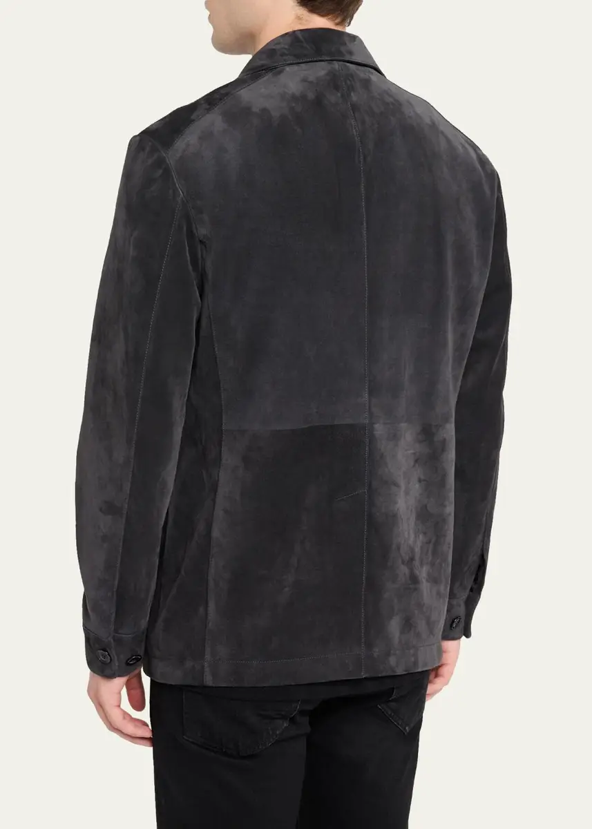 Tom Ford Men's Suede Military Jacket | Thumbnail 3 Tom Ford Men's Suede Military Jacket | Thumbnail 3