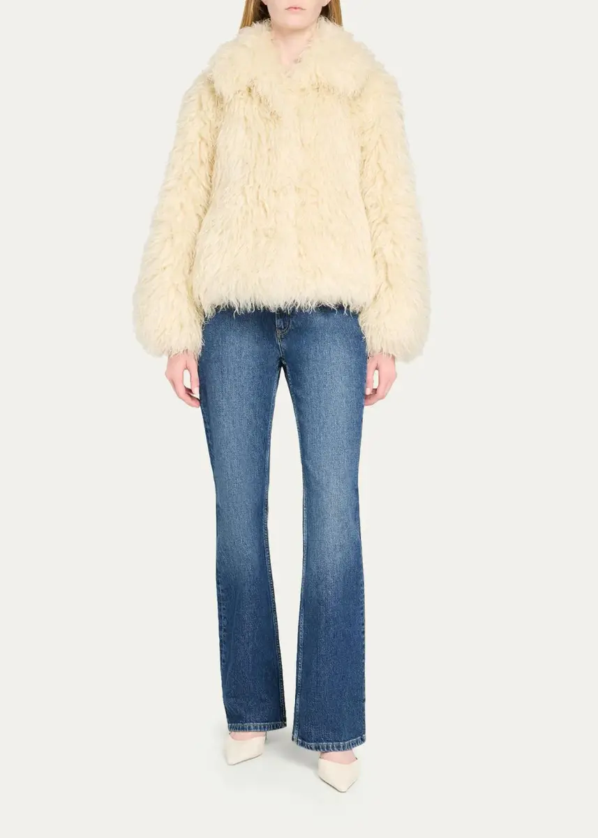 Cinq à Sept Curly Faux Fur Jacket | Thumbnail 2 Cinq à Sept Curly Faux Fur Jacket | Thumbnail 2