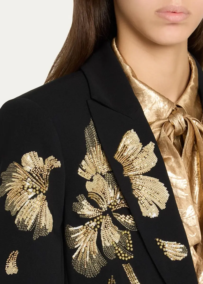 Cinq à Sept Gilded Peony Tailored Blazer | Thumbnail 5 Cinq à Sept Gilded Peony Tailored Blazer | Thumbnail 5