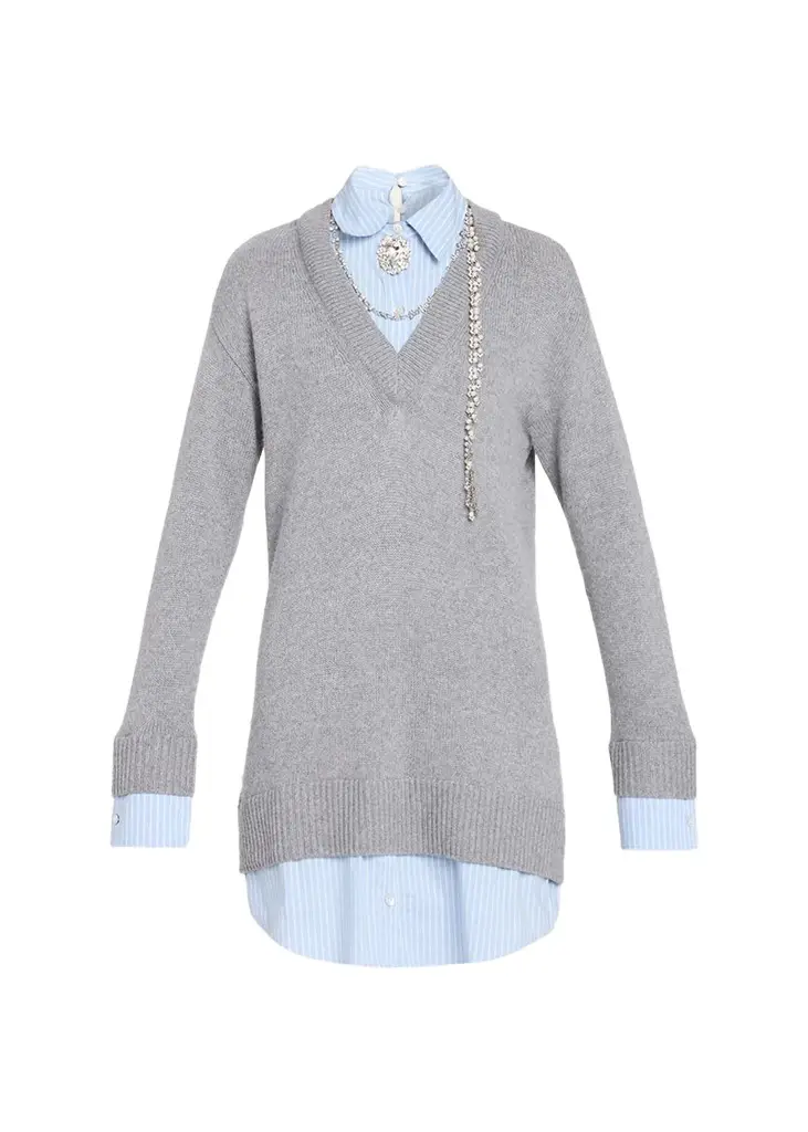 Cinq à Sept Satina Layered Necklace Mini Dress