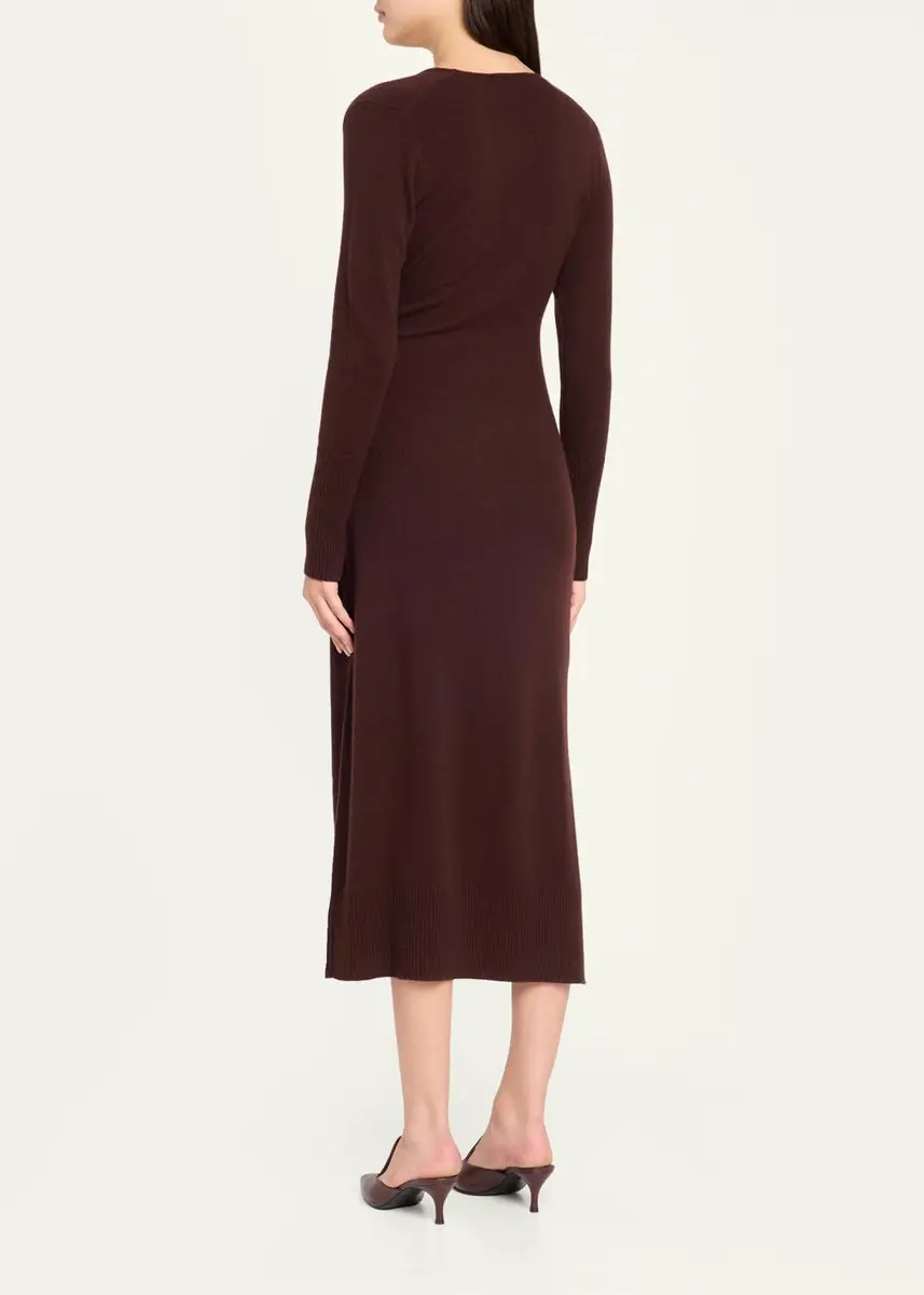 Veronica Beard Salomez Knit Wrap Midi Dress | Thumbnail 3 Veronica Beard Salomez Knit Wrap Midi Dress | Thumbnail 3