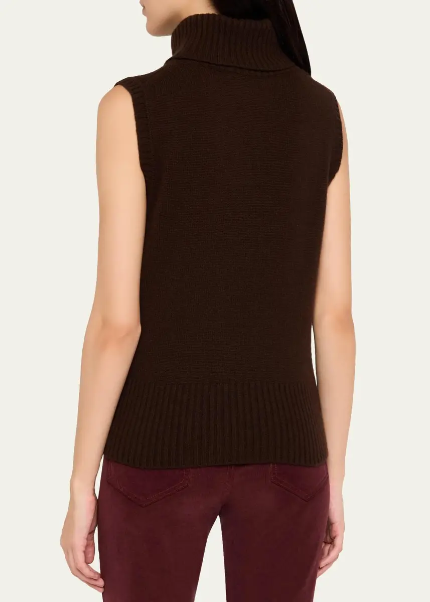 Veronica Beard Mazzy Cashmere Turtleneck Tank | Thumbnail 3 Veronica Beard Mazzy Cashmere Turtleneck Tank | Thumbnail 3