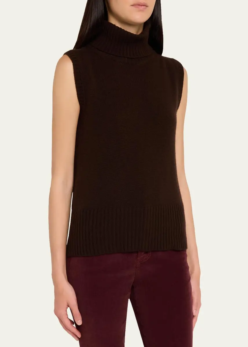 Veronica Beard Mazzy Cashmere Turtleneck Tank | Thumbnail 4 Veronica Beard Mazzy Cashmere Turtleneck Tank | Thumbnail 4