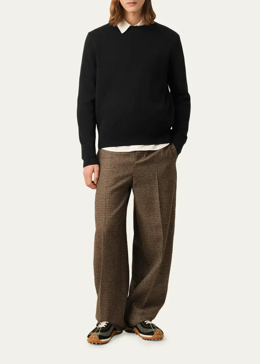 AMI PARIS Men's Merino Wool Ami De Coeur Sweater | Thumbnail 2 AMI PARIS Men's Merino Wool Ami De Coeur Sweater | Thumbnail 2