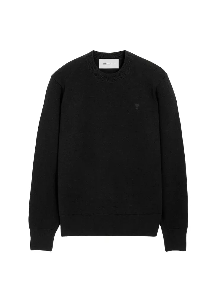 AMI PARIS Men's Merino Wool Ami De Coeur Sweater