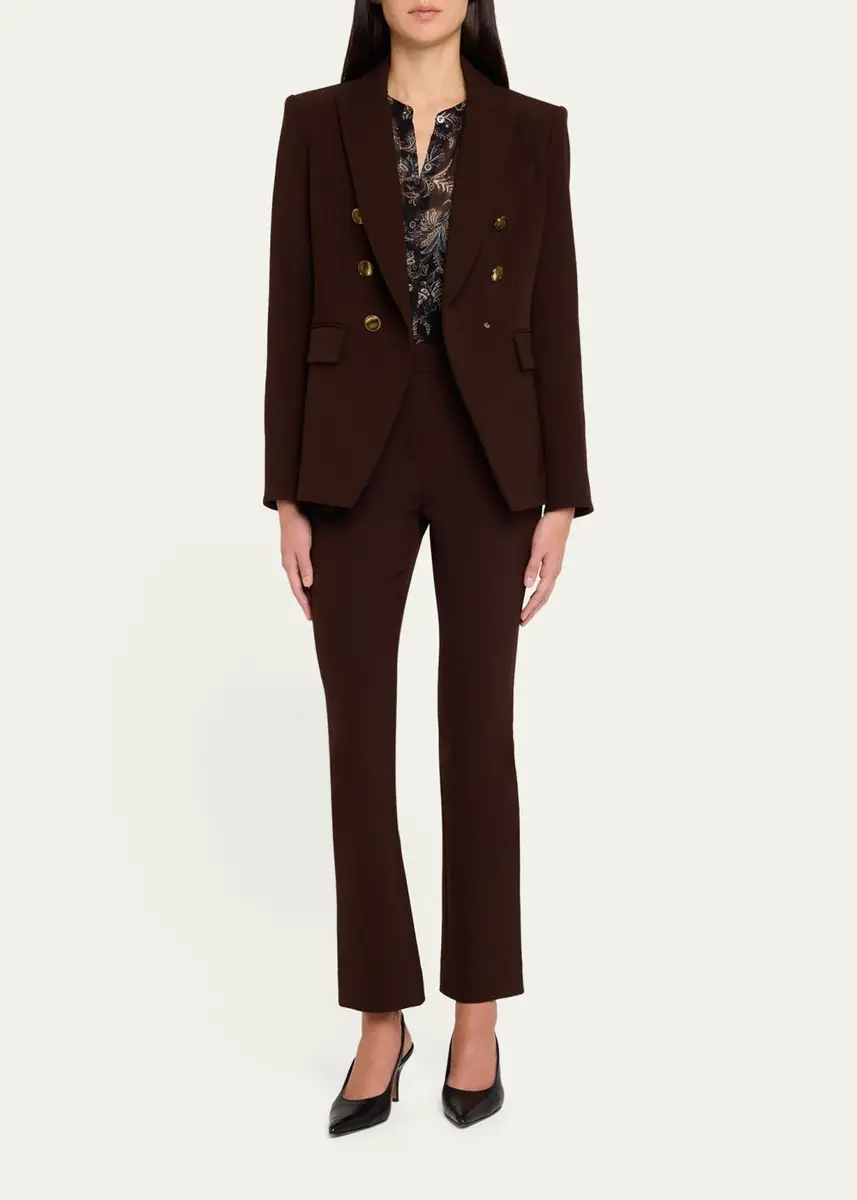 Veronica Beard Arte Virgin Wool-Blend High-Rise Slim-Leg Pants | Thumbnail 2