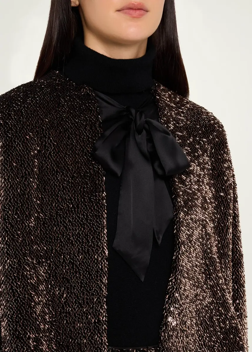 Veronica Beard Bancroff Embellished Tie-Neck Jacket | Thumbnail 5 Veronica Beard Bancroff Embellished Tie-Neck Jacket | Thumbnail 5