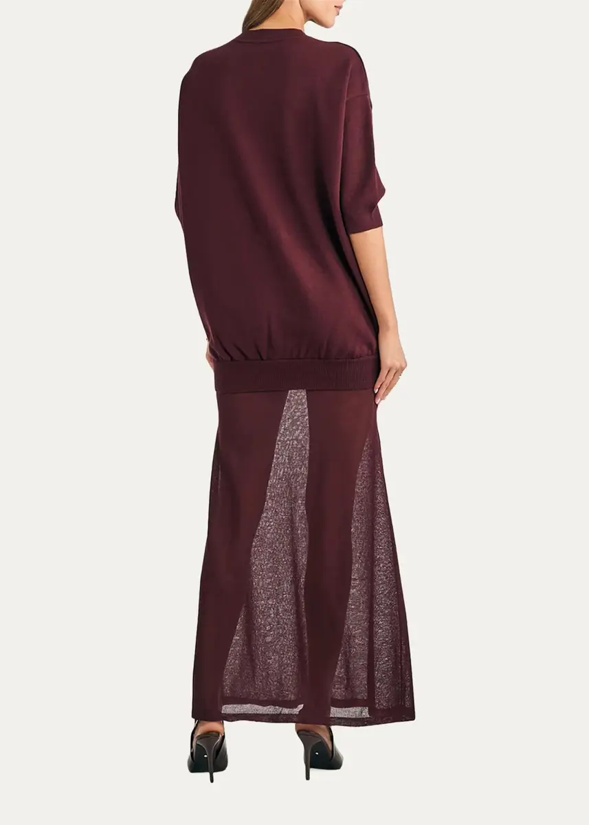 SEROYA Arwen Knit Maxi Dress | Thumbnail 3