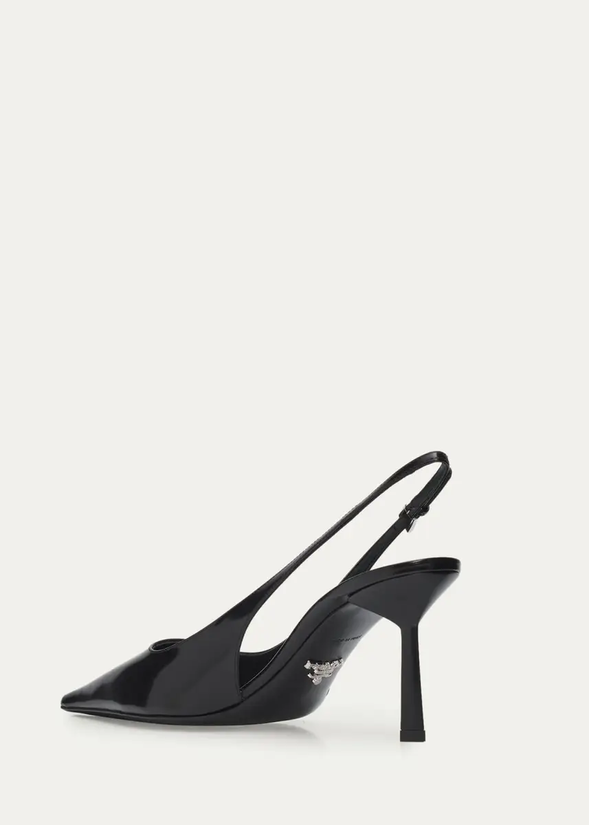 Prada 75mm Patent Leather Slingback Pumps | Thumbnail 4 Prada 75mm Patent Leather Slingback Pumps | Thumbnail 4