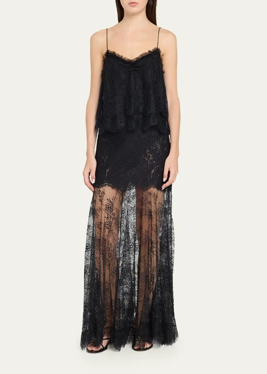 LoveShackFancy Carline Floral Lace Maxi Skirt | Thumbnail 2 LoveShackFancy Carline Floral Lace Maxi Skirt | Thumbnail 2