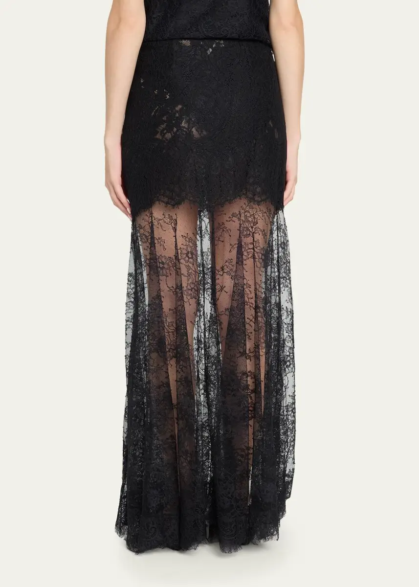 LoveShackFancy Carline Floral Lace Maxi Skirt | Thumbnail 3 LoveShackFancy Carline Floral Lace Maxi Skirt | Thumbnail 3
