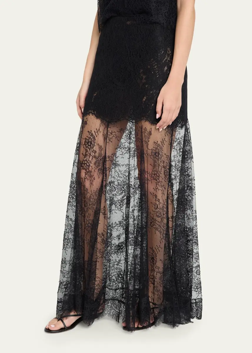LoveShackFancy Carline Floral Lace Maxi Skirt | Thumbnail 4 LoveShackFancy Carline Floral Lace Maxi Skirt | Thumbnail 4