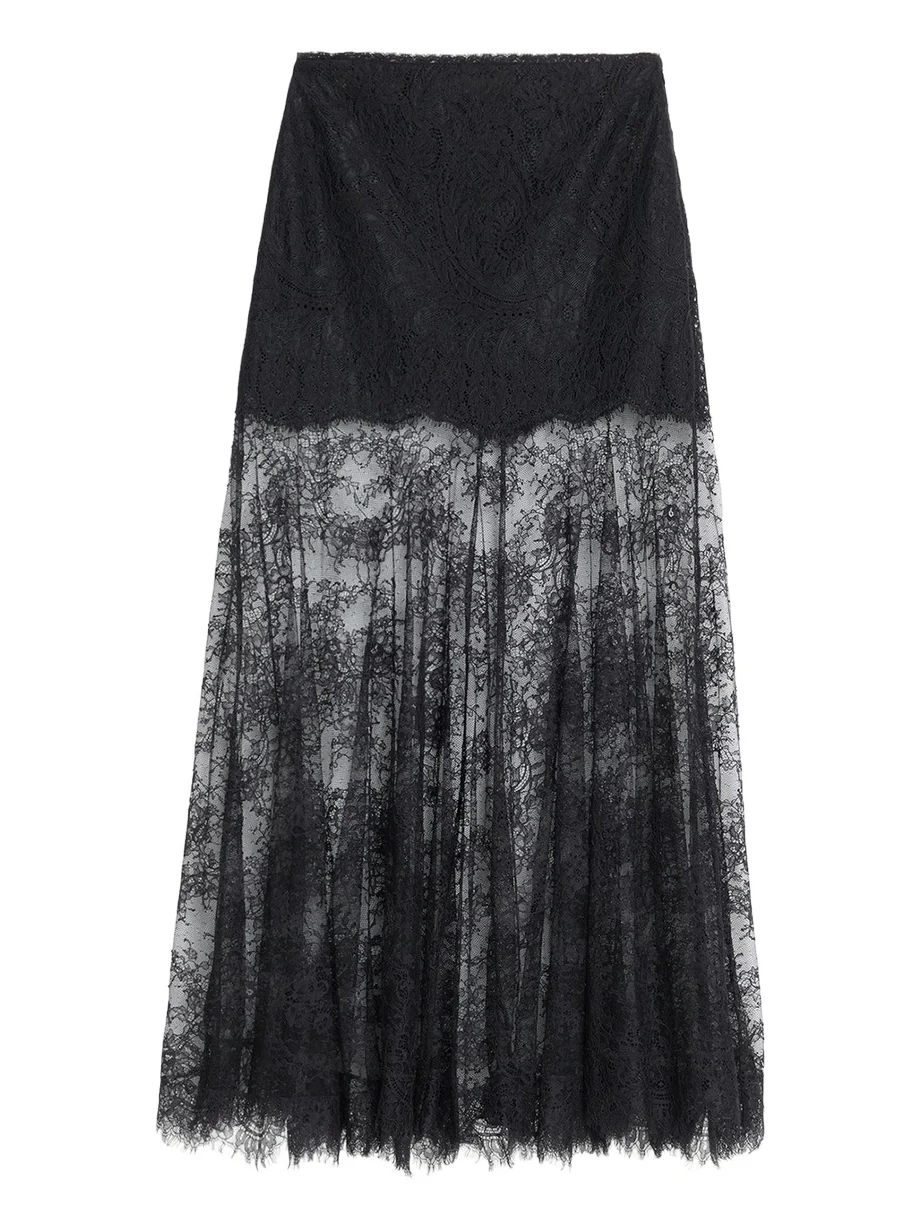 Carline Floral Lace Maxi Skirt