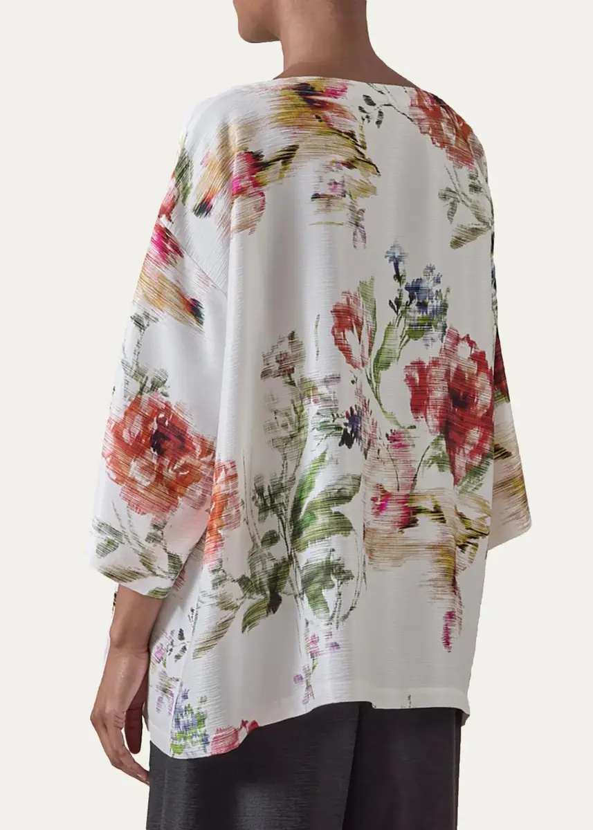 Eskandar A-Line Scoop Neck Top - Mid Plus Length | Thumbnail 3
