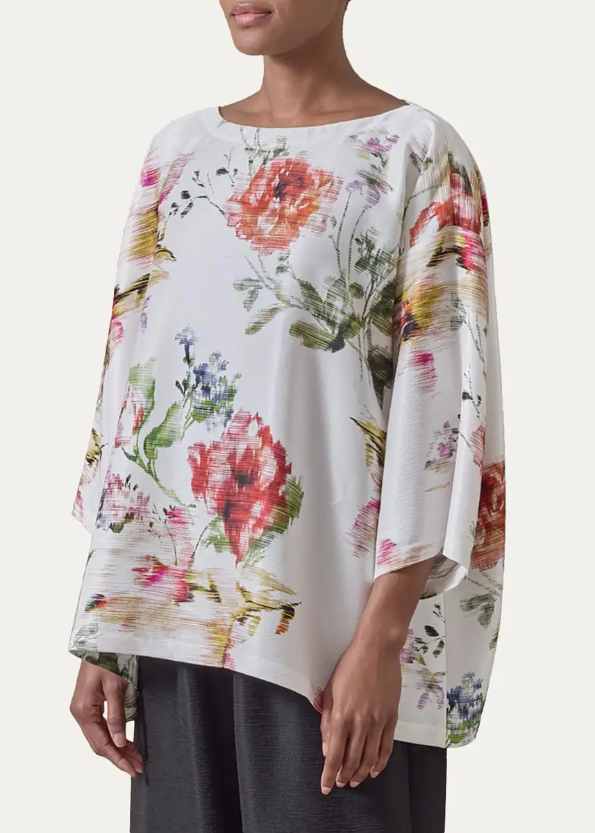 Eskandar A-Line Scoop Neck Top - Mid Plus Length | Thumbnail 4