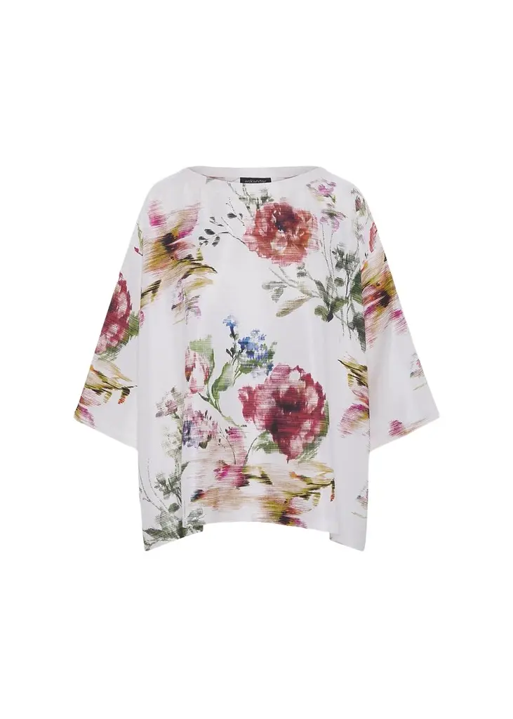 Eskandar A-Line Scoop Neck Top - Mid Plus Length