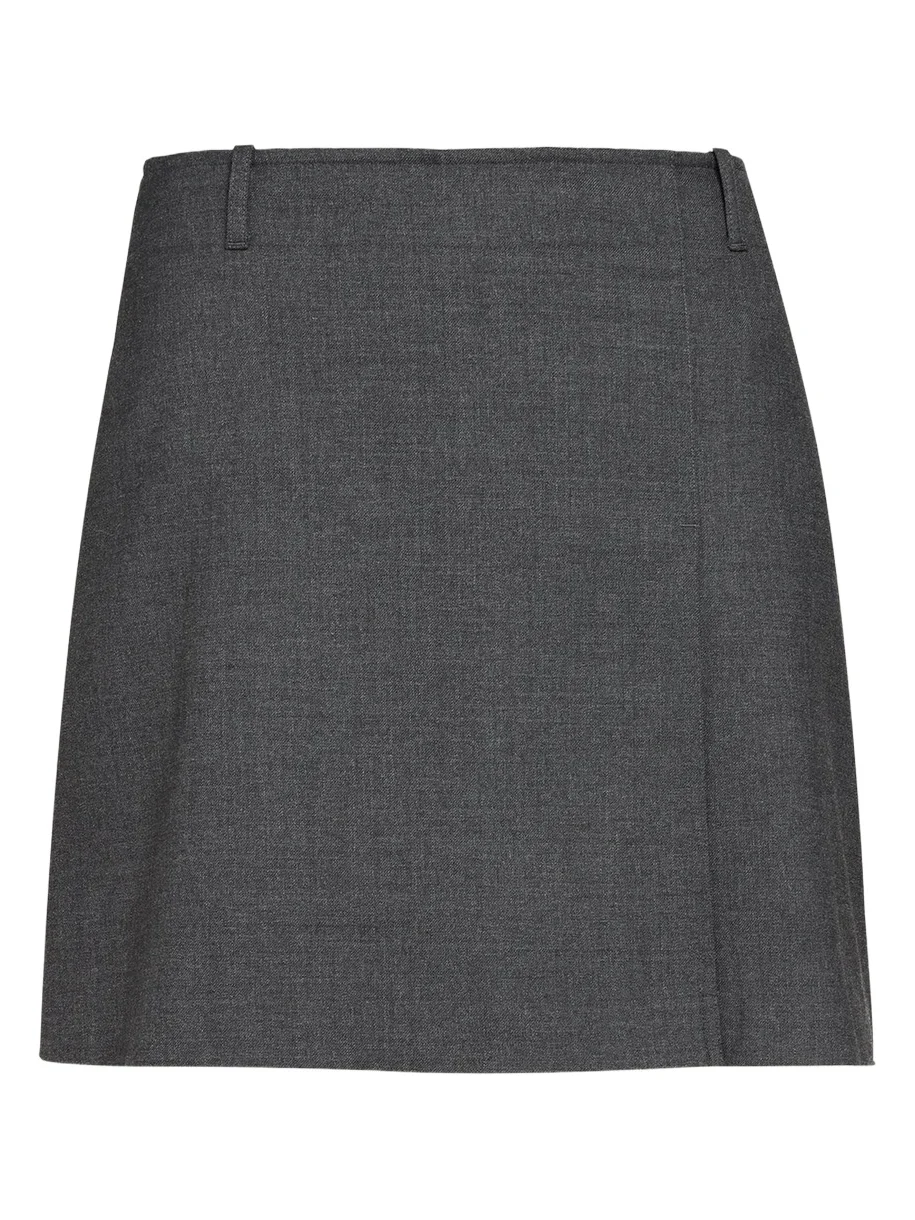 Pleated Wool-Blend Mini Skirt Pleated Wool-Blend Mini Skirt